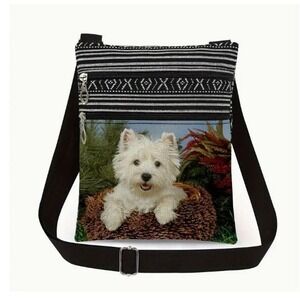 9.25 X 7.25 WEST HIGHLAND DOG LOVERS SHOULDER BAG/PURSE